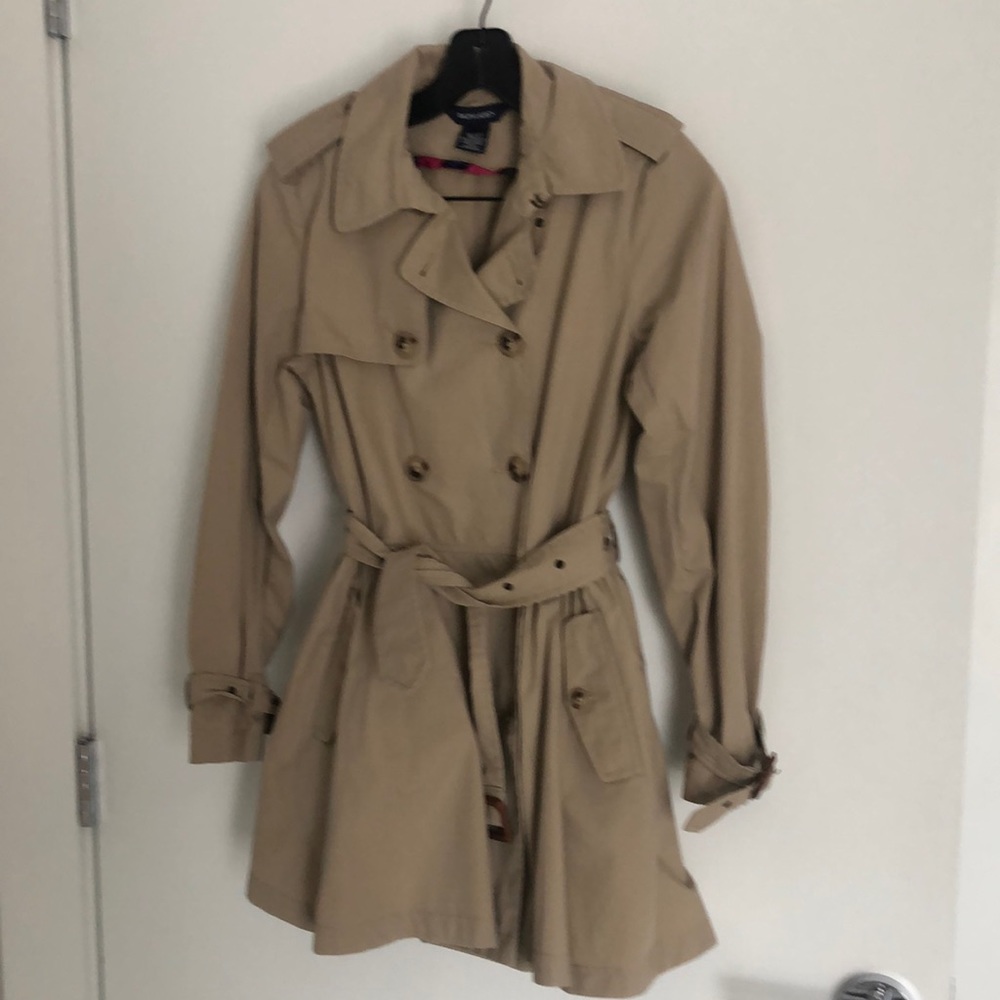 Cute girl’s Ralph Lauren trench coat